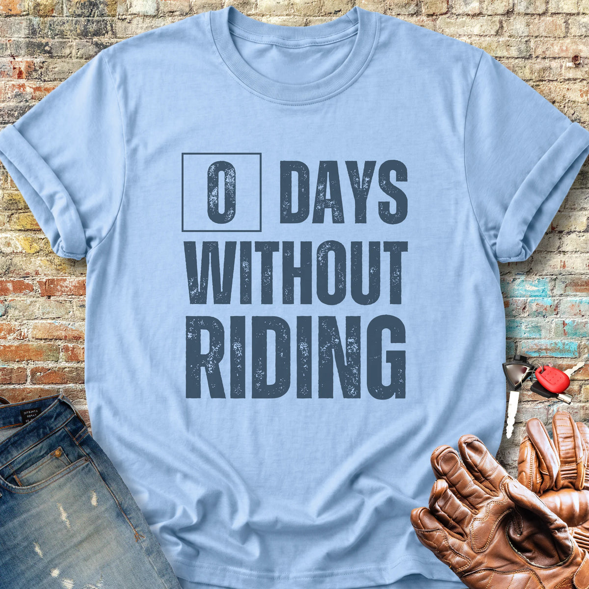 0 Days Classic T-Shirt - Light Blue