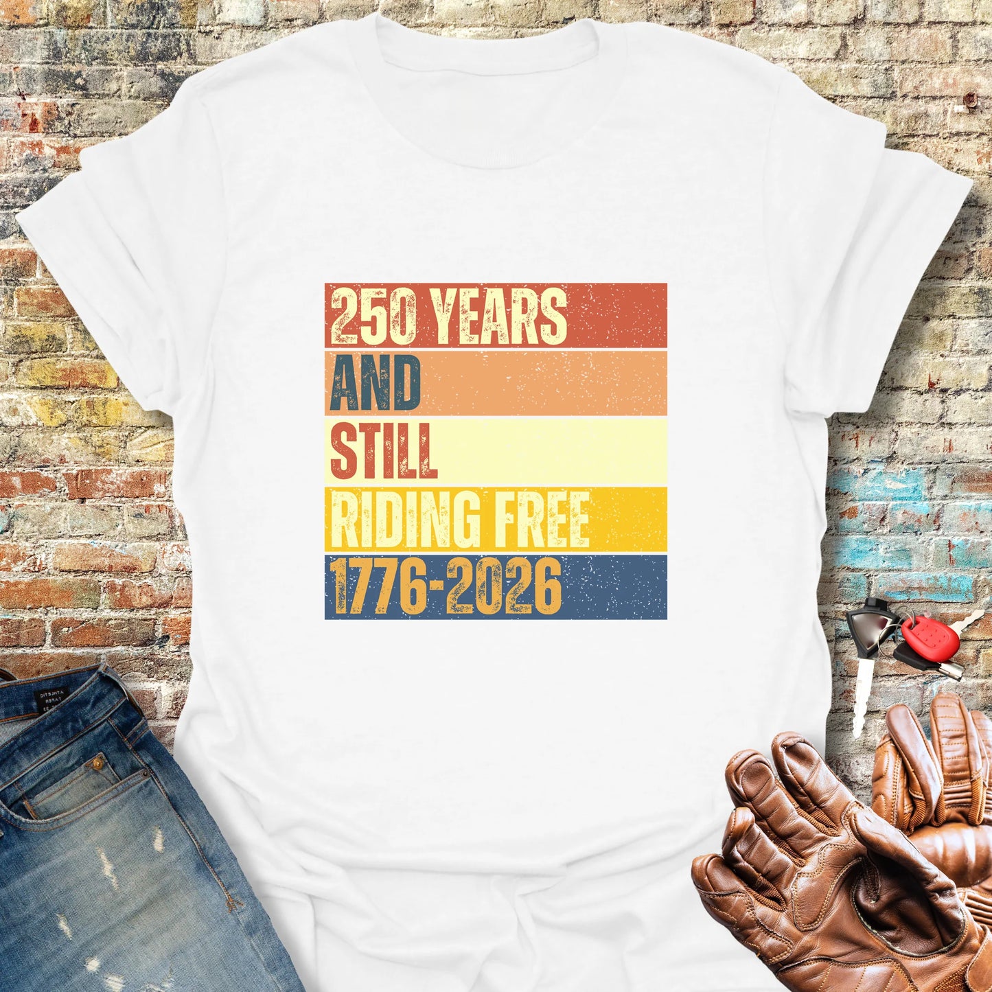 250 Years Block T-Shirt - White