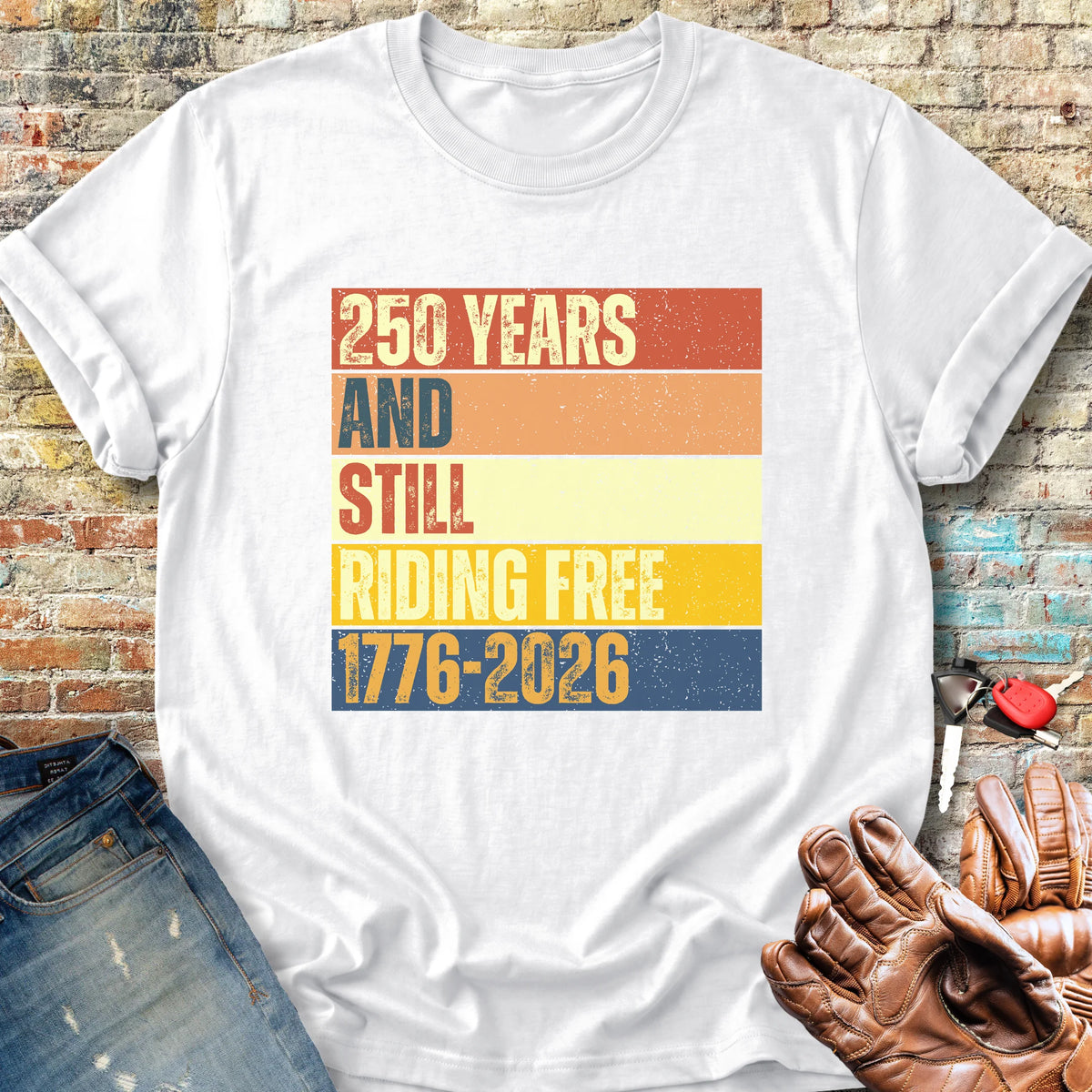 250 Years Block Classic T-Shirt - White