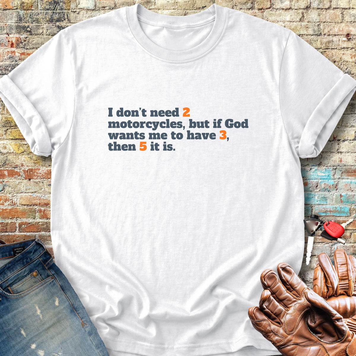 2, 3, 5 Classic T-Shirt - White