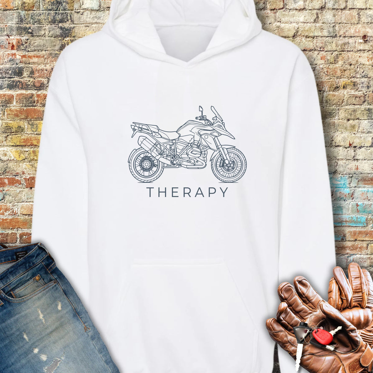 Adventure Therapy Hoodie - White