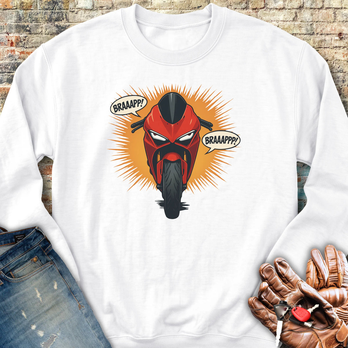 BRAAPPP Sweatshirt - White
