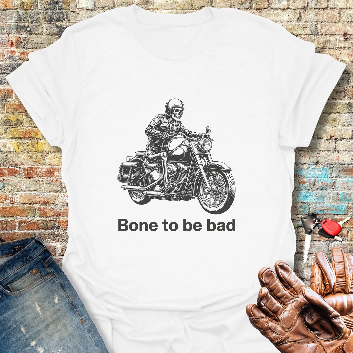 Bad Skeleton T-Shirt - White