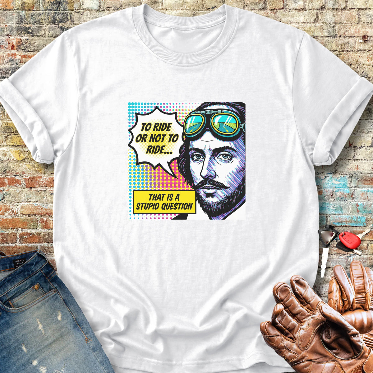 Bard Quote Classic T-Shirt - White