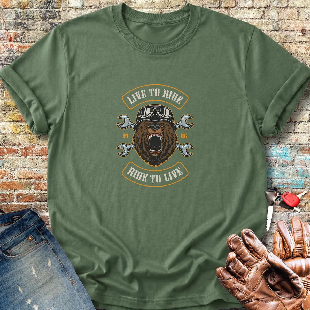 Bear Classic T-Shirt - Military Green