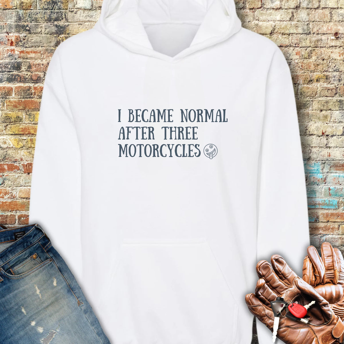Becoming Normal Hoodie - White