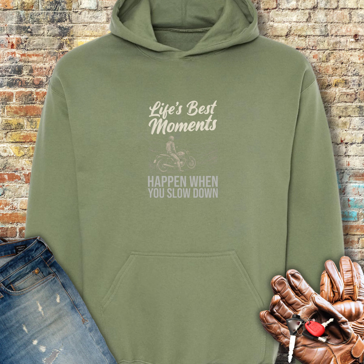 Best Moments Hoodie - Military Green