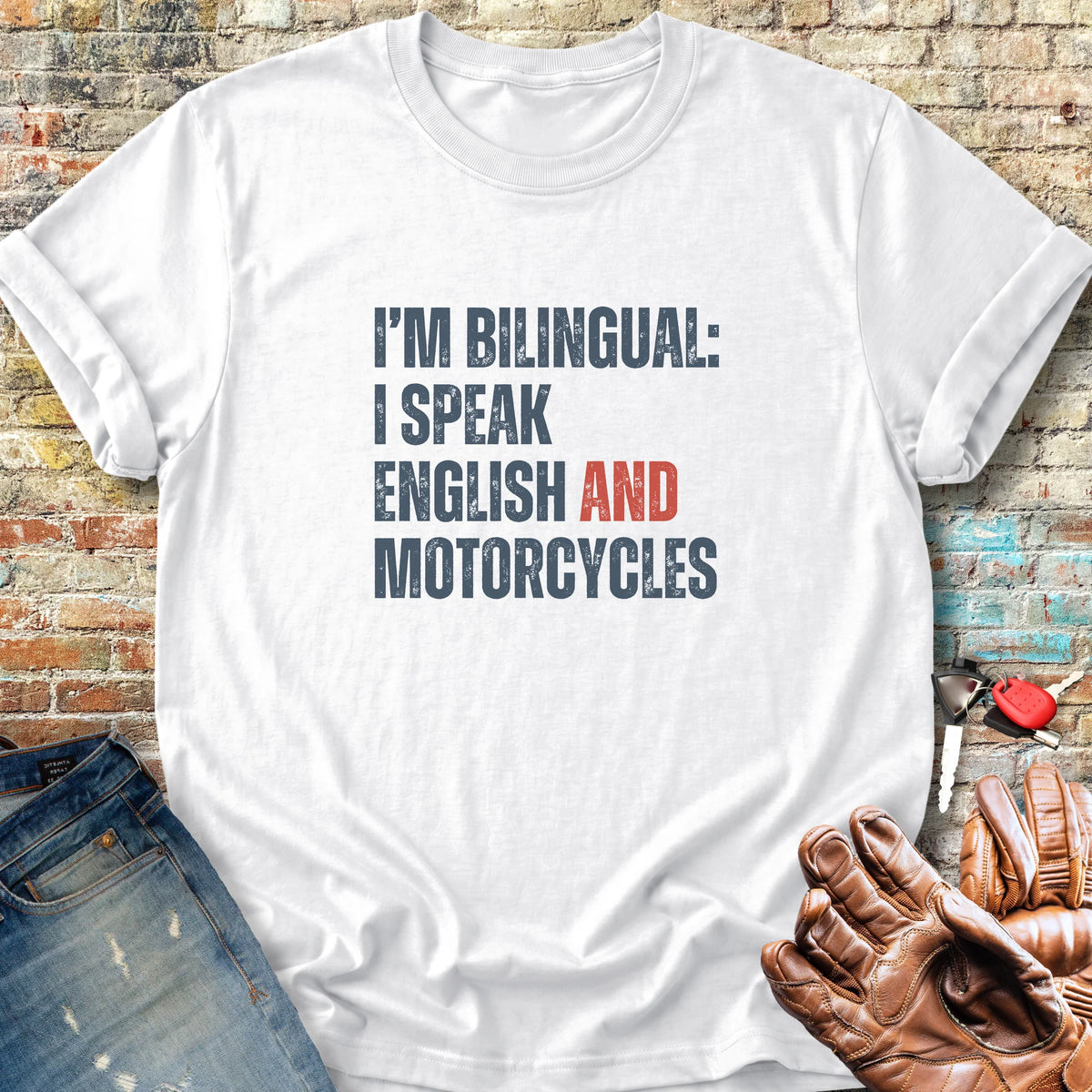 Bilingual English Classic T-Shirt - White