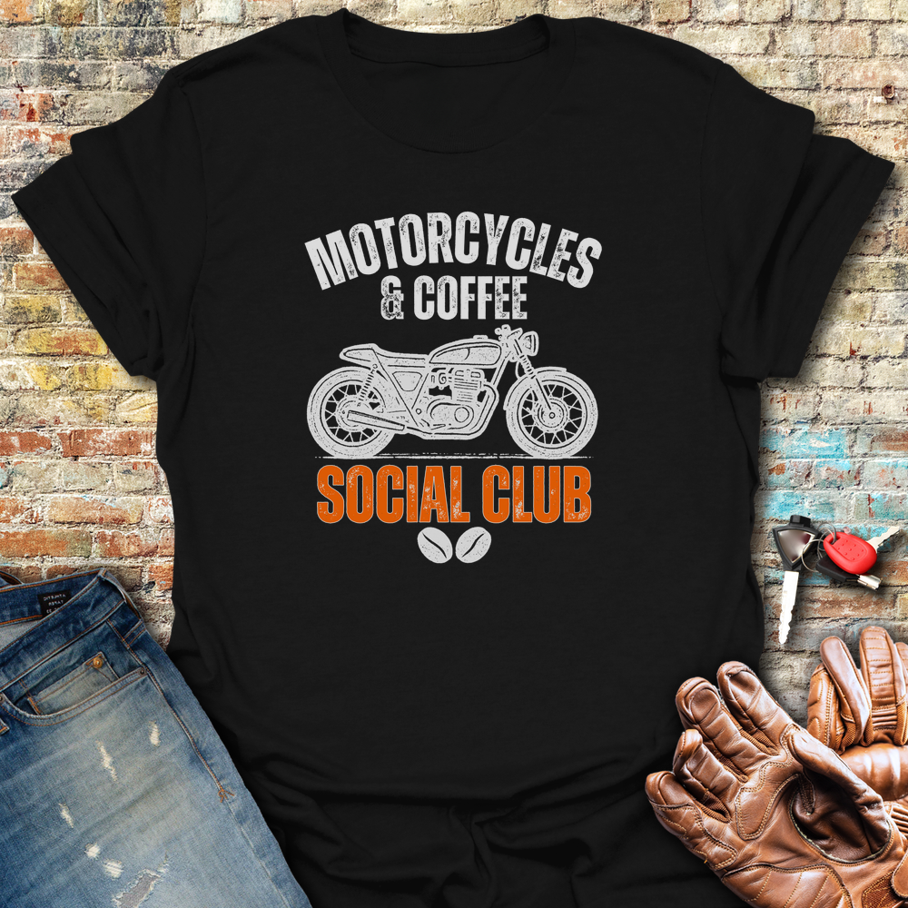 Coffee Social T-Shirt - Black