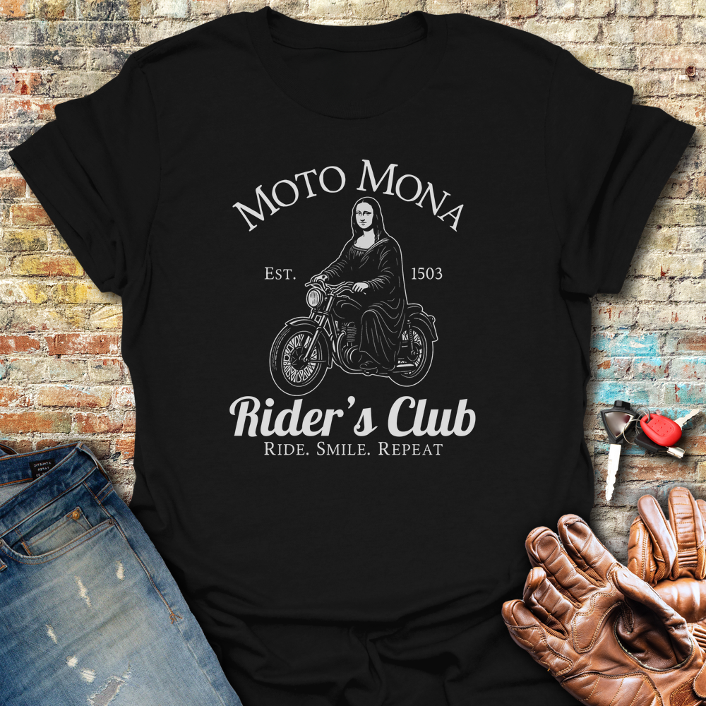 Moto Mona T-Shirt - Black
