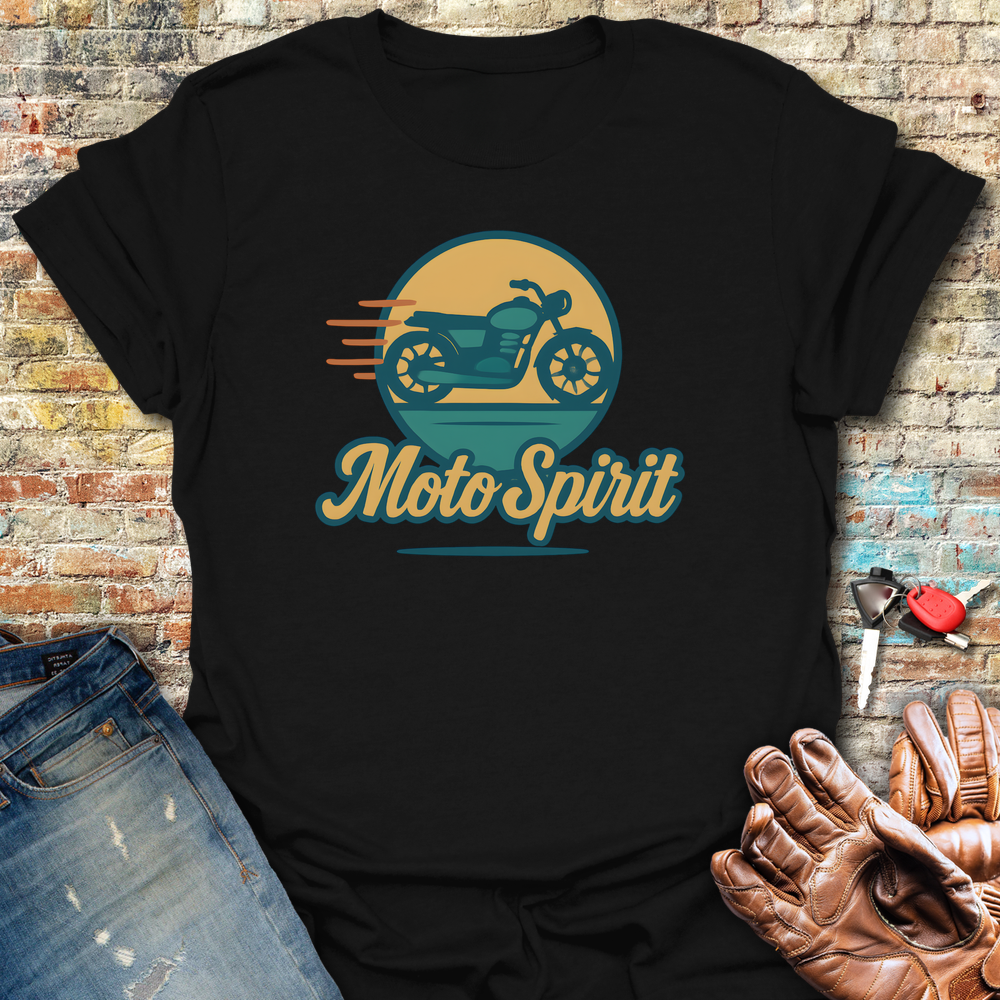 Moto Spirit T-Shirt - Black
