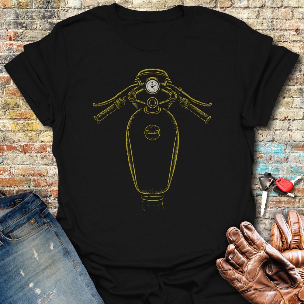Cafe Racer Tank T-Shirt - Black