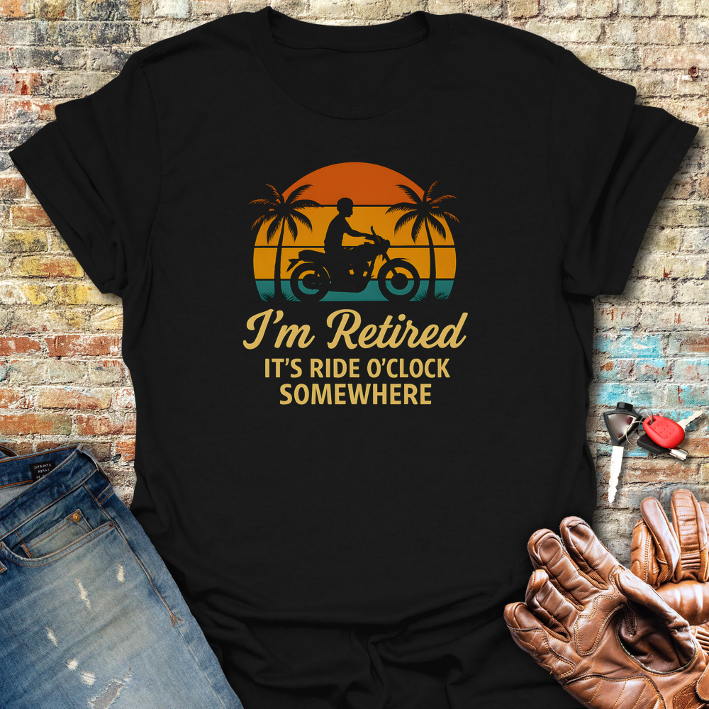 Retired O Clock T-Shirt - Black