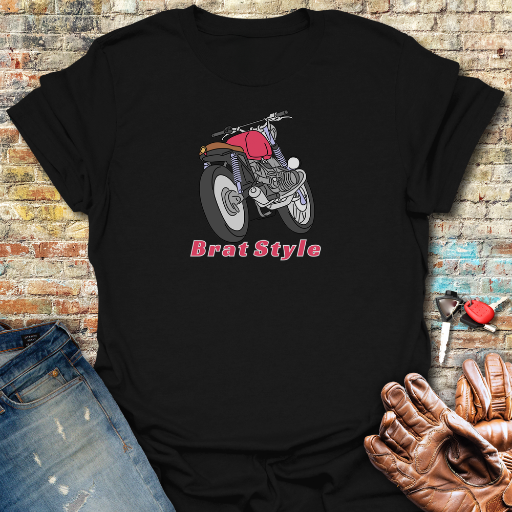 Brat Style Colour T-Shirt - Black