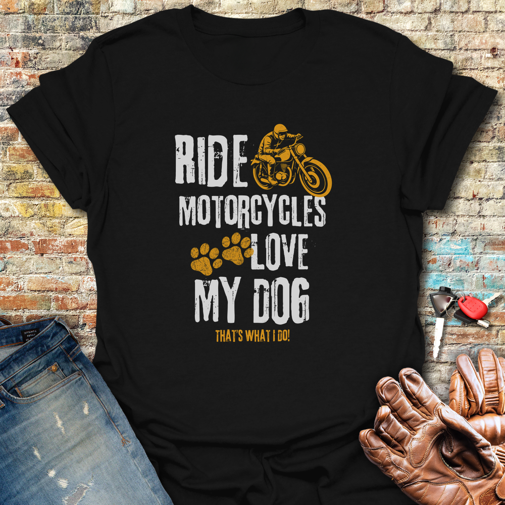 Love My Dog T-Shirt - Black