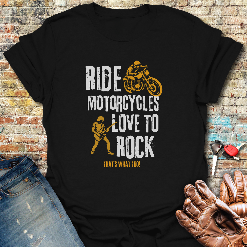 Love To Rock T-Shirt - Black