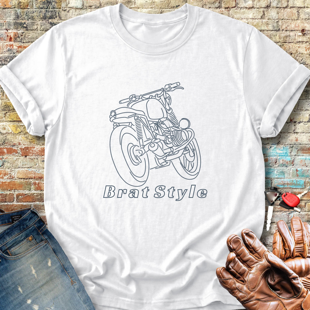 Brat Style Line Classic T-Shirt - White