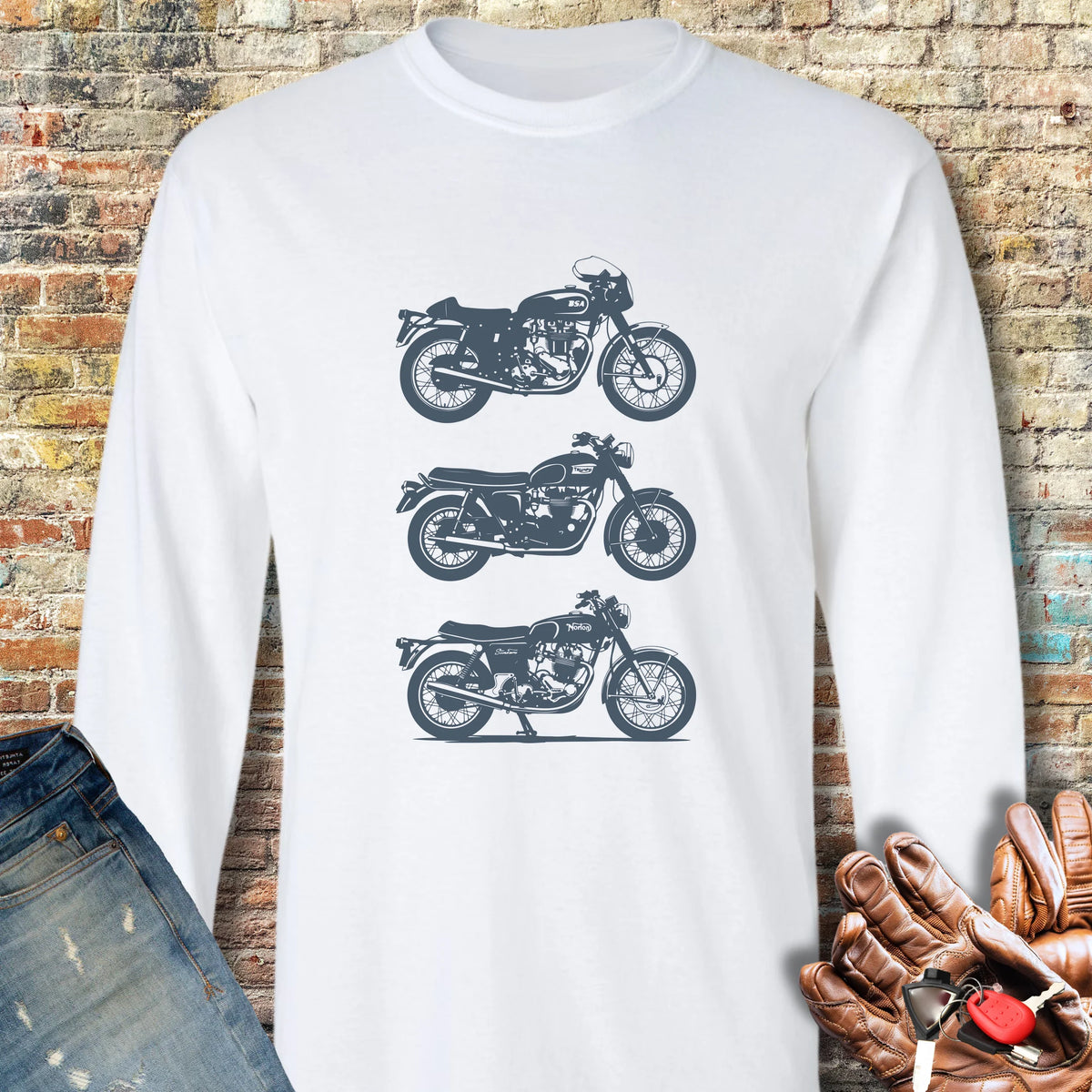 British Classics Long Sleeve T-Shirt - White