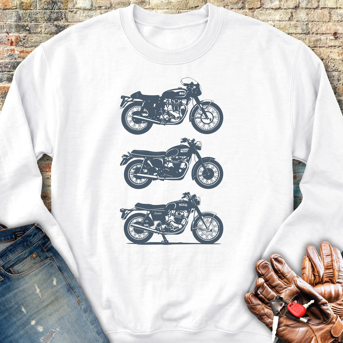 British Classics Sweatshirt - White