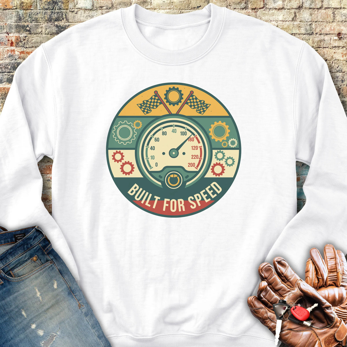 Built For Speed Sweatshirt - White