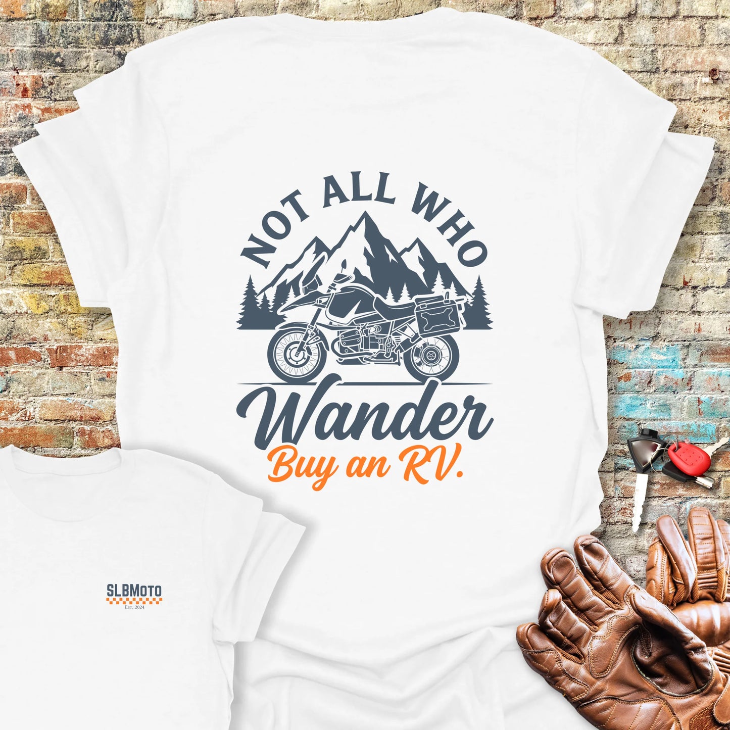 Buy An RV Back Print T-Shirt - White