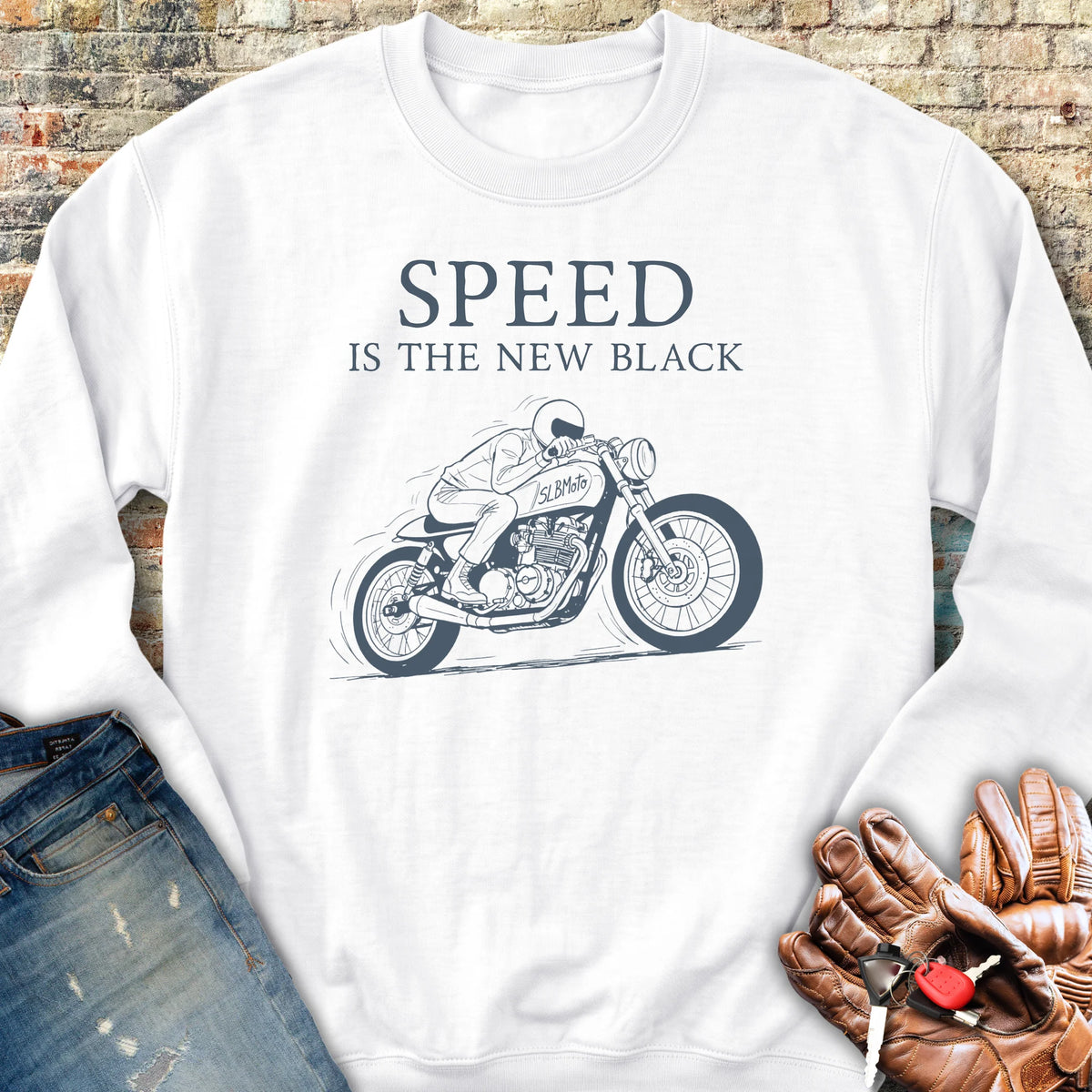 Cafe Speed Sweatshirt - White