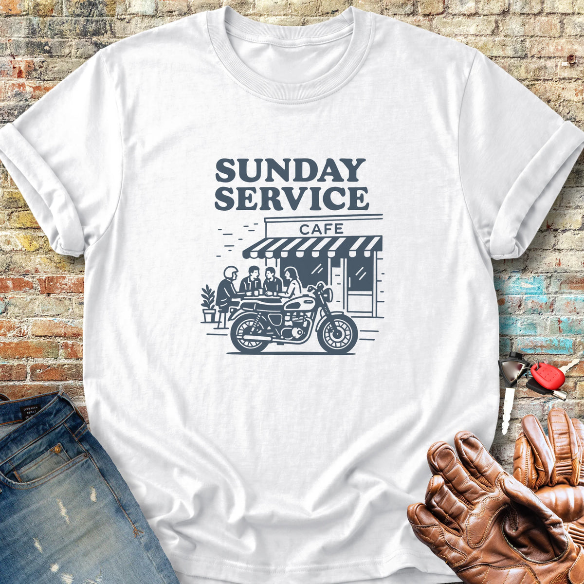 Coffee Run Classic T-Shirt - White