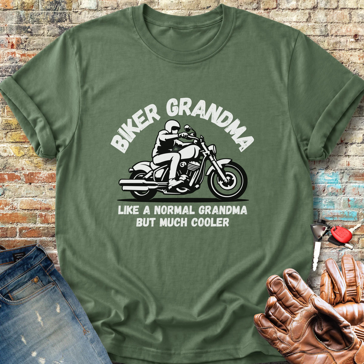 Cool Grandma Classic T-Shirt - Military Green