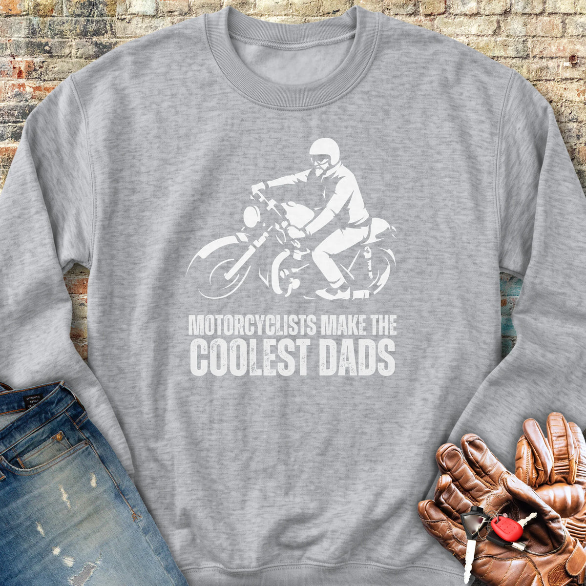 Coolest Dads Sweatshirt - Sport Grey