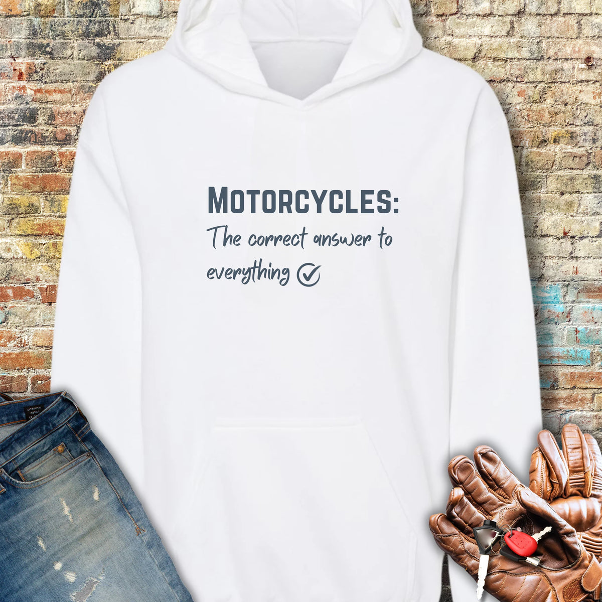 Correct Answer Hoodie - White