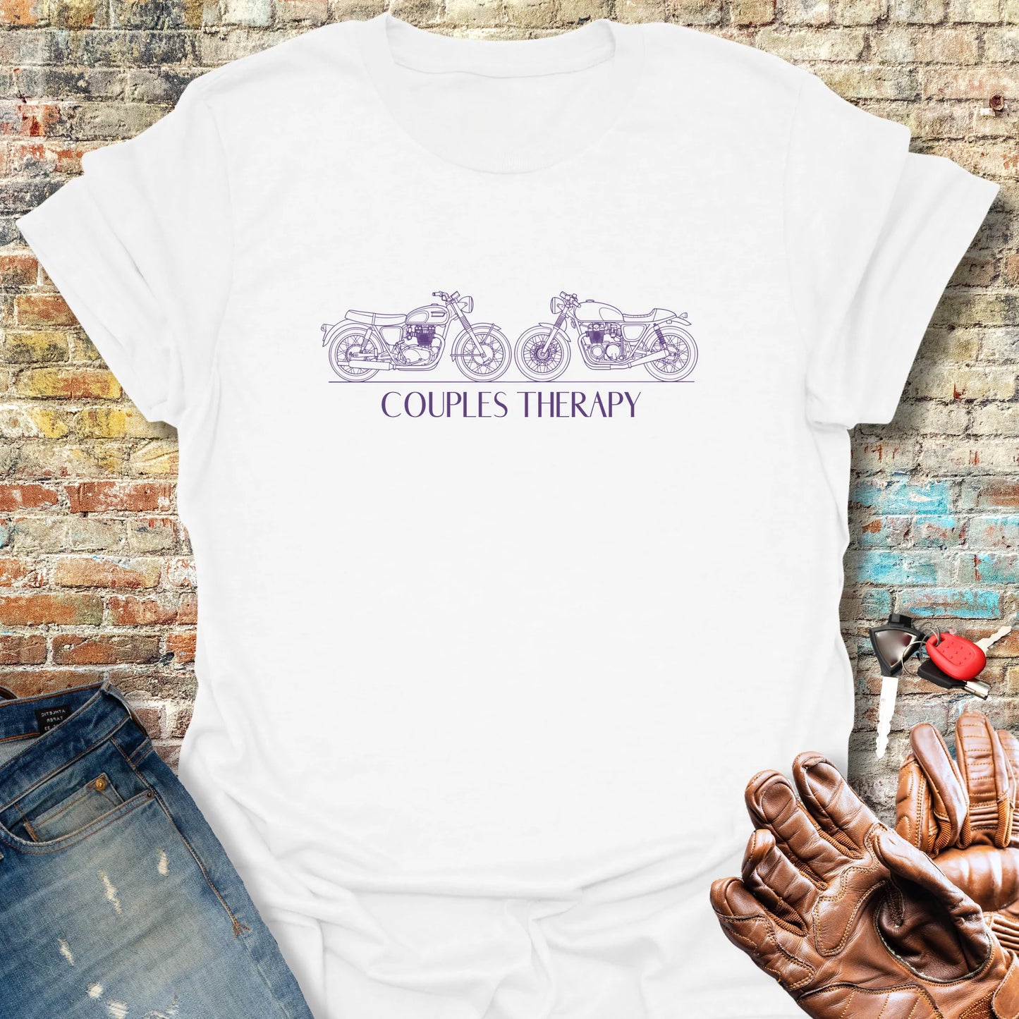 Couples Therapy T-Shirt - White