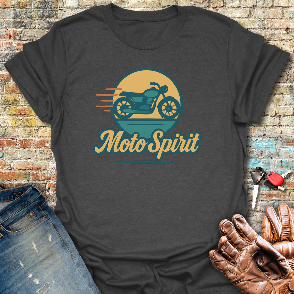 Moto Spirit T-Shirt - Dark Heather