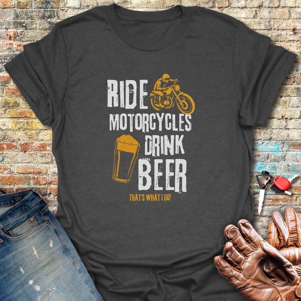 Drink Beer T-Shirt - Dark Heather