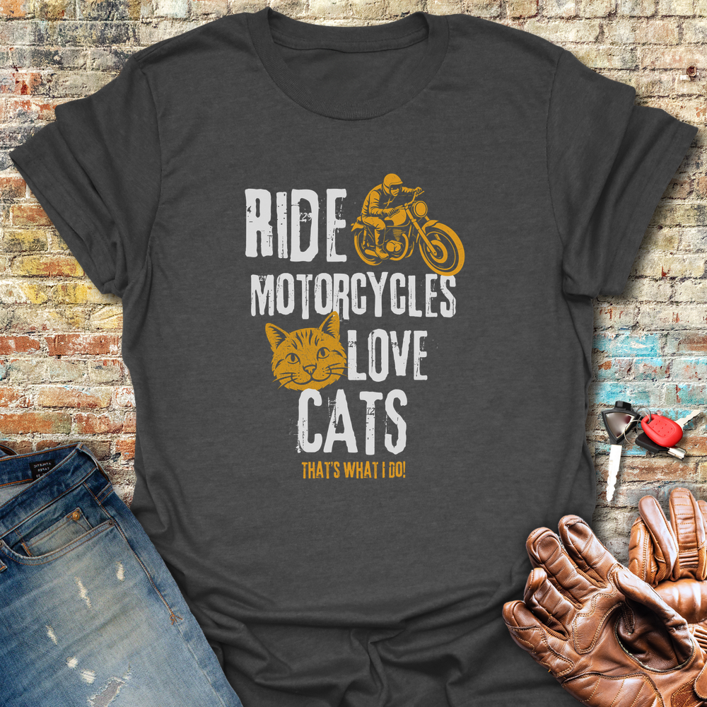 Love Cats T-Shirt - Dark Heather