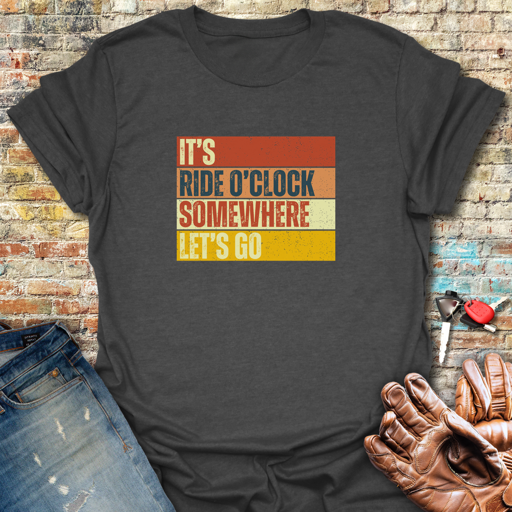 Let S Go Block T-Shirt - Dark Heather
