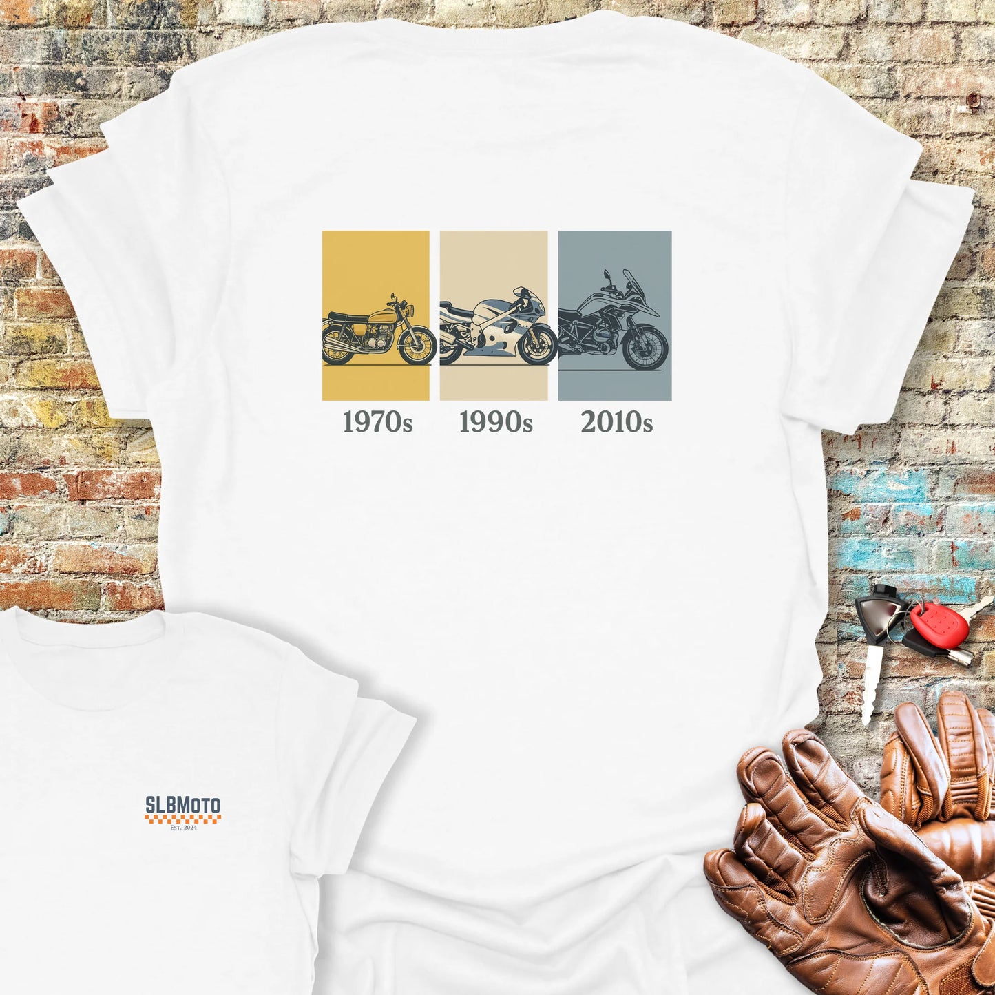 Decades Back Print T-Shirt - White