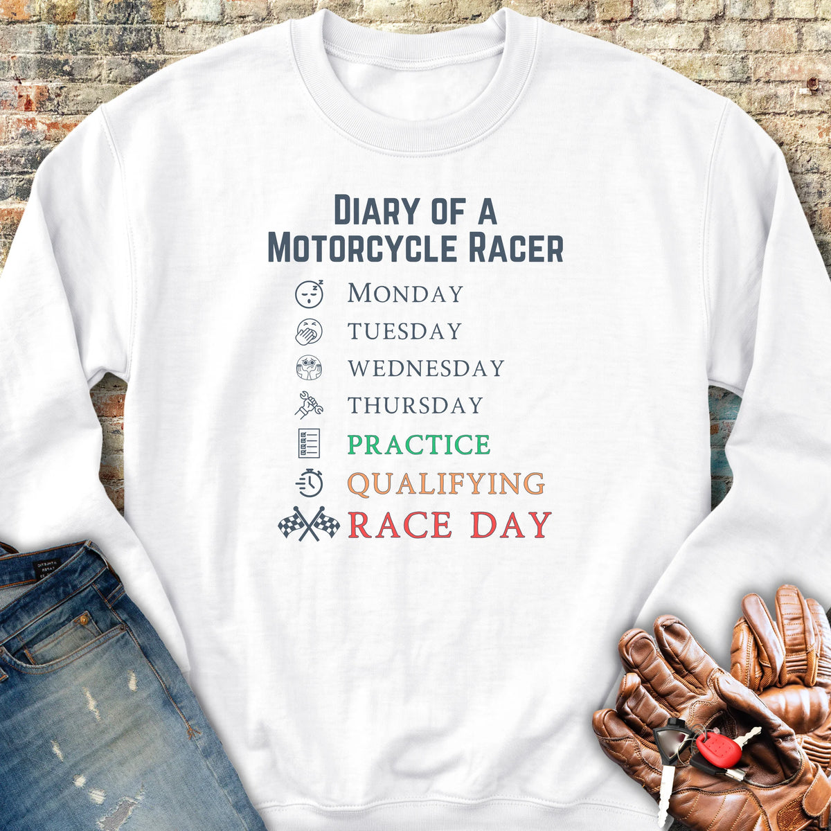 Diary Sweatshirt - White
