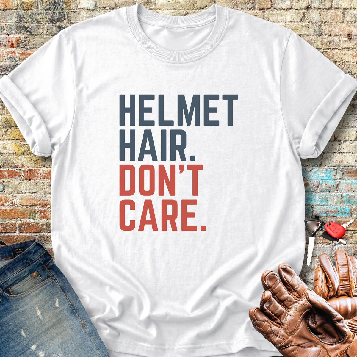 Don't Care Classic T-Shirt - White