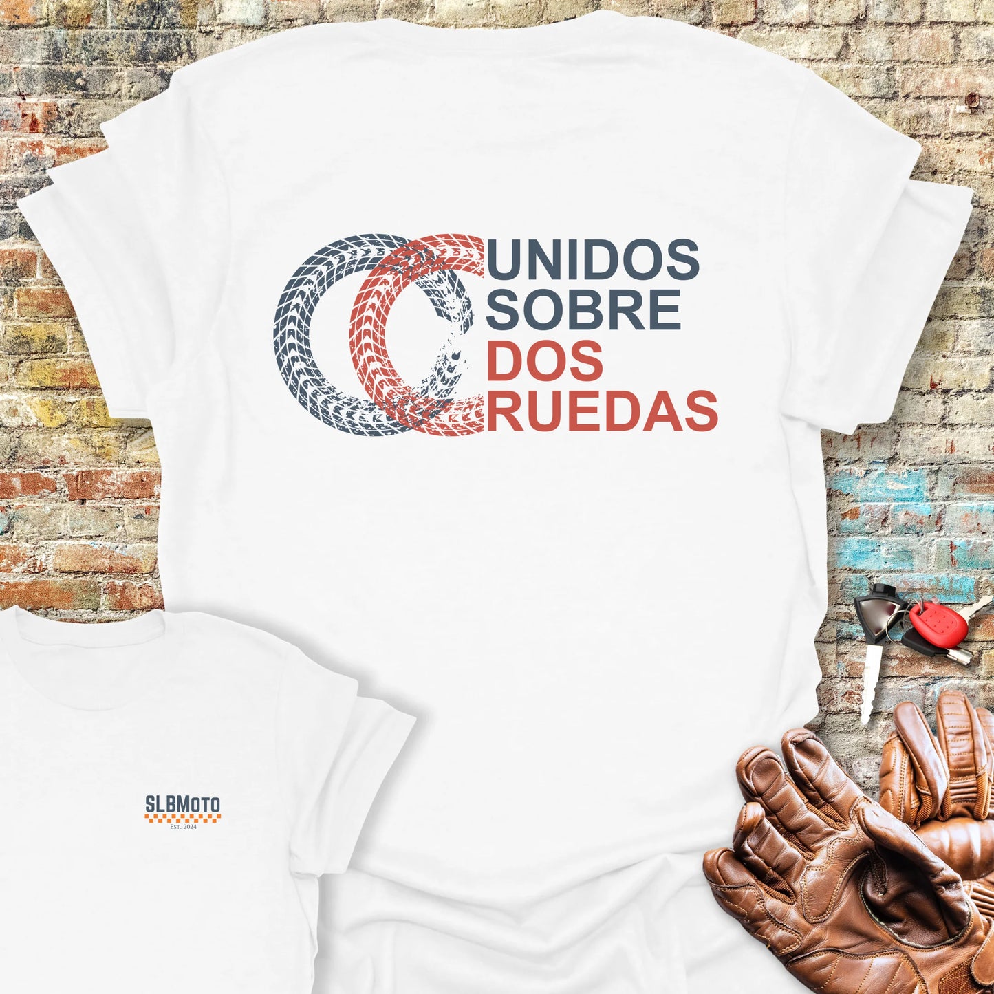 Dos Ruedas Back Print T-Shirt - White
