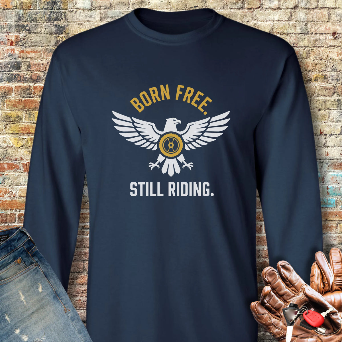 Eagle 250th Long Sleeve T-Shirt - Navy