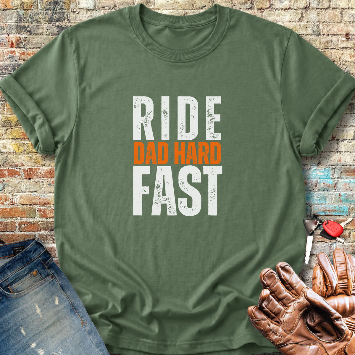 Fast Dad Classic T-Shirt - Military Green