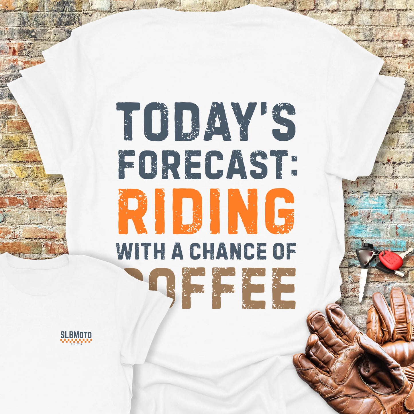 Forecast Back Print T-Shirt - White