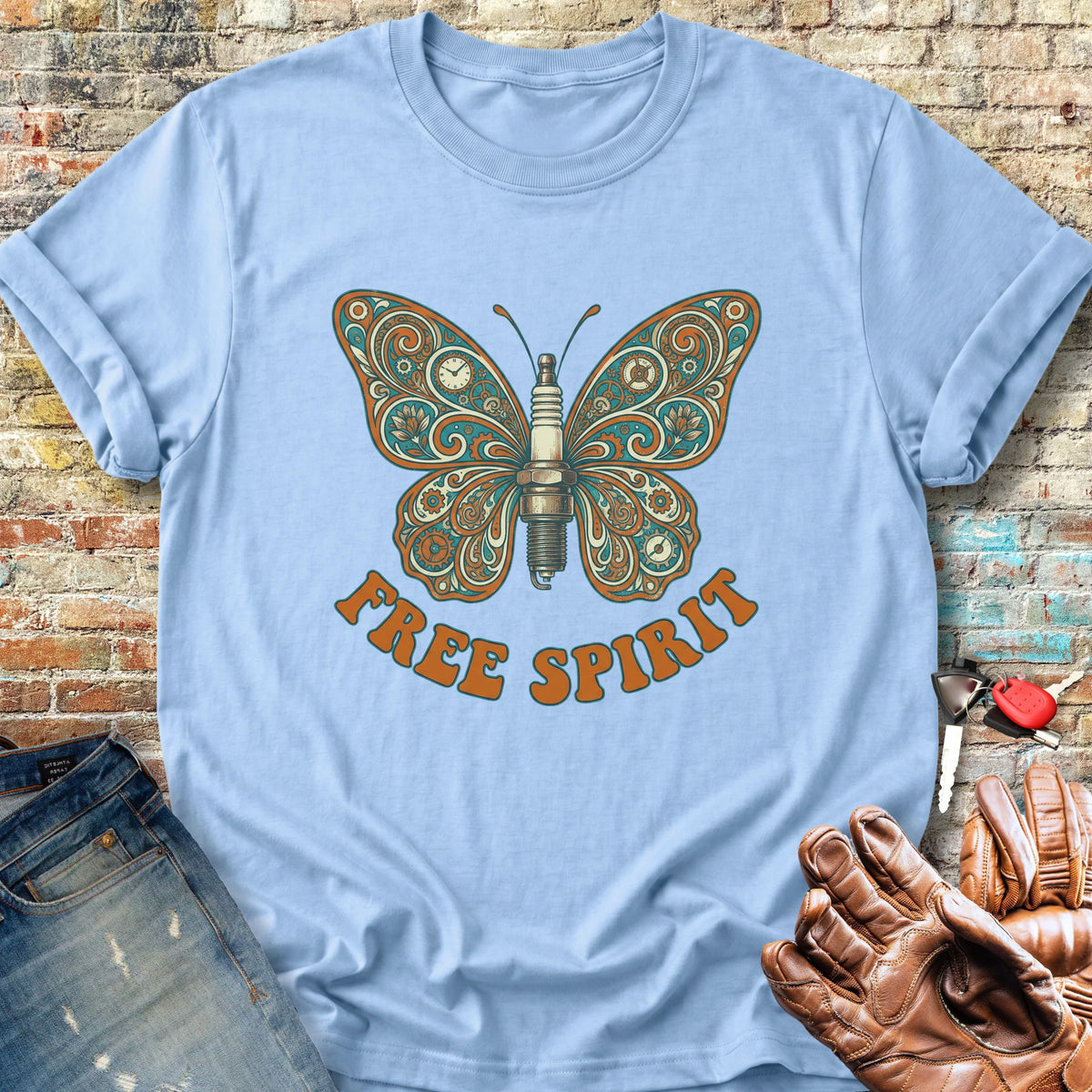 Free Spirit Classic T-Shirt - Light Blue