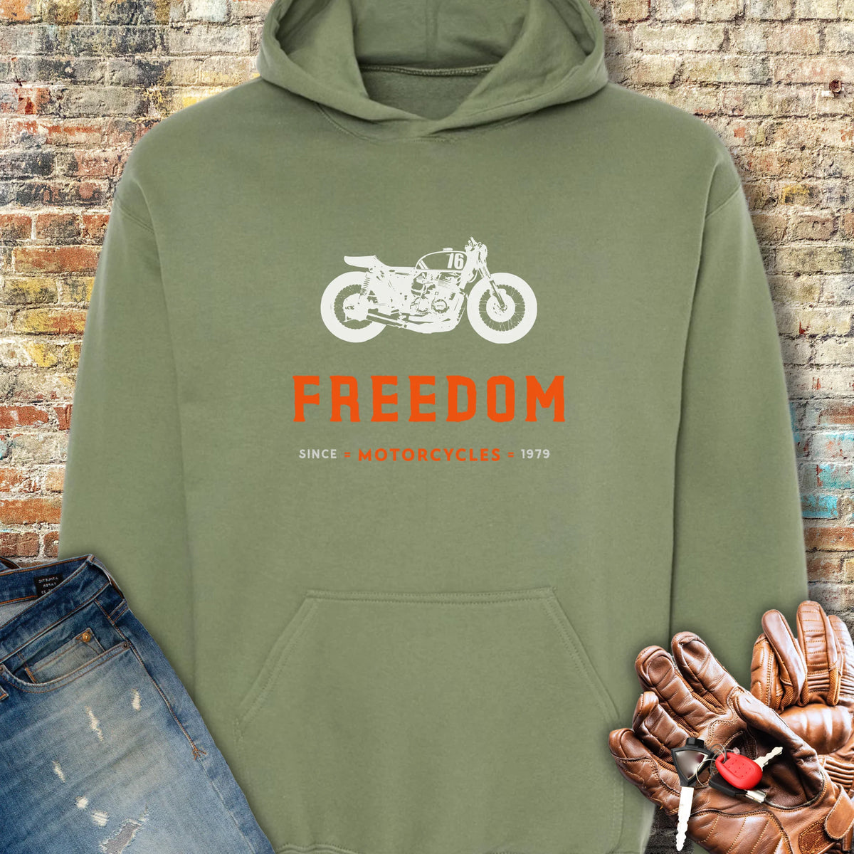 Freedom Hoodie - Military Green