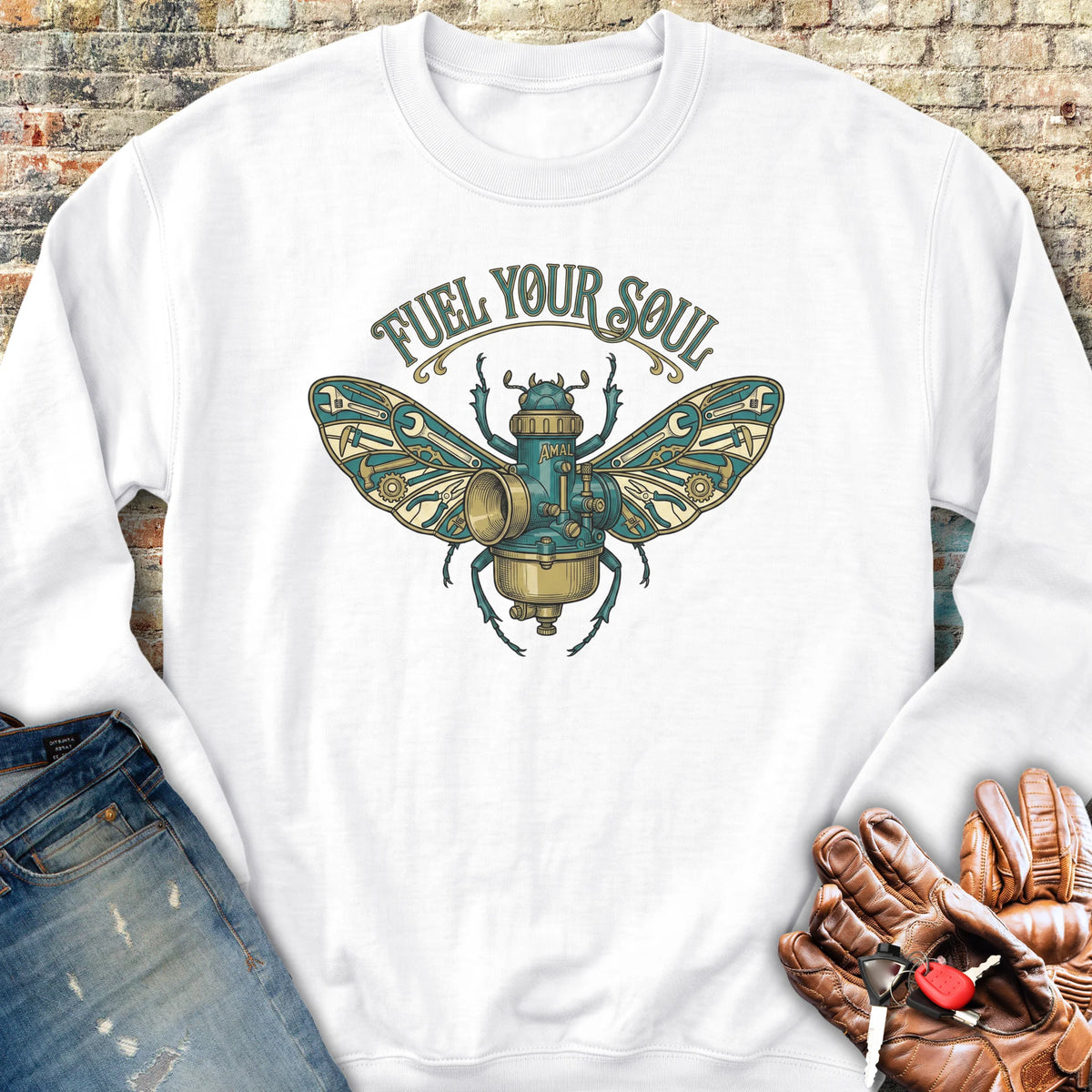 Fuel Your Soul Sweatshirt - White