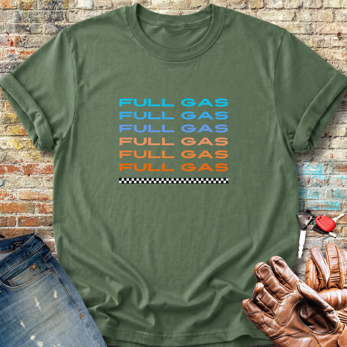 Full Gas Full Gas Classic T-Shirt - Military Green