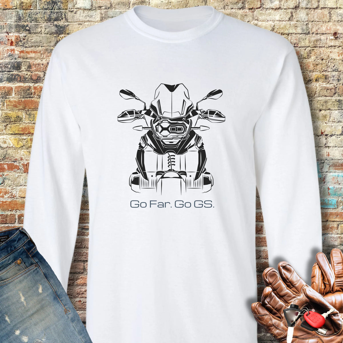 Go Far Long Sleeve T-Shirt - White