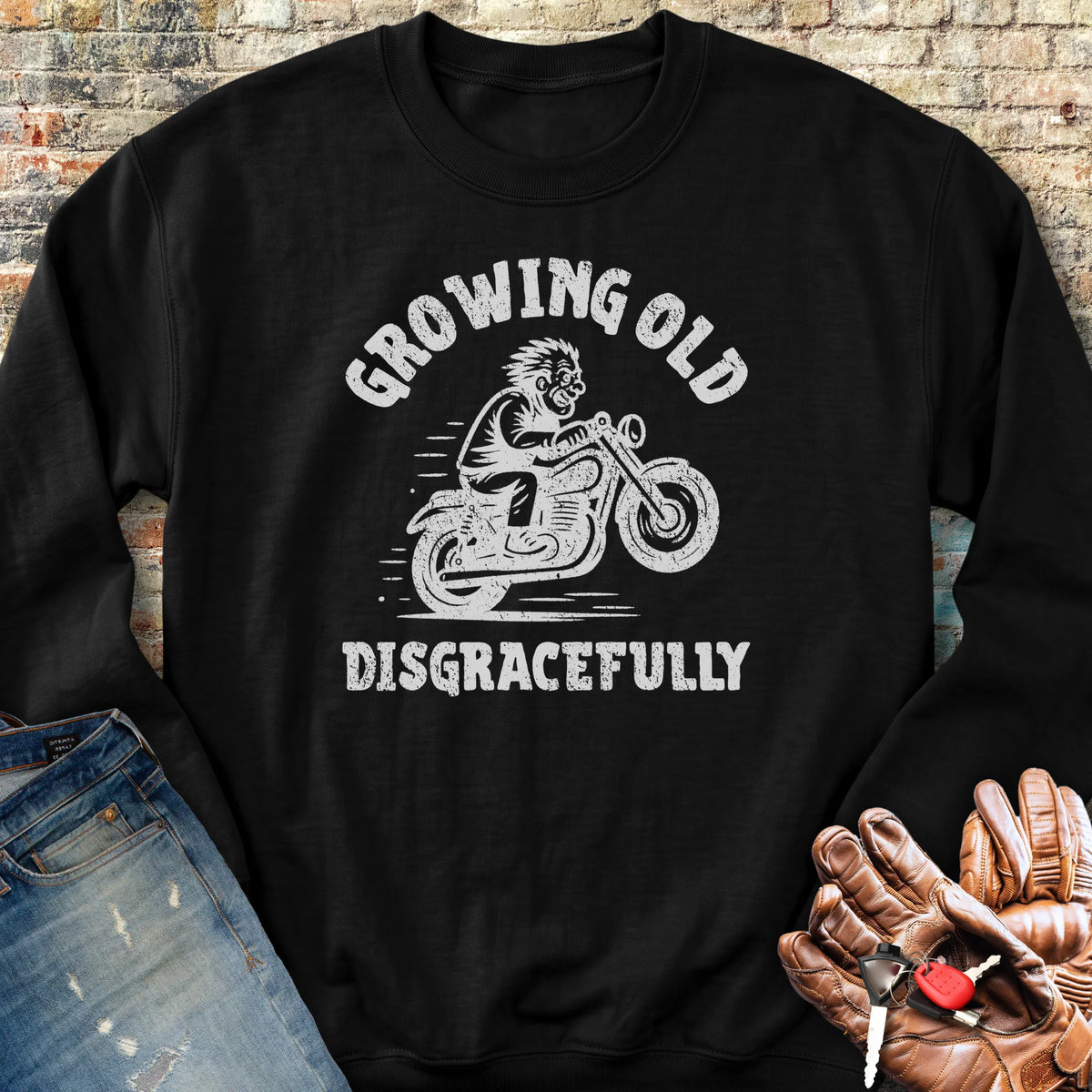 Growing Old Sweatshirt - Black