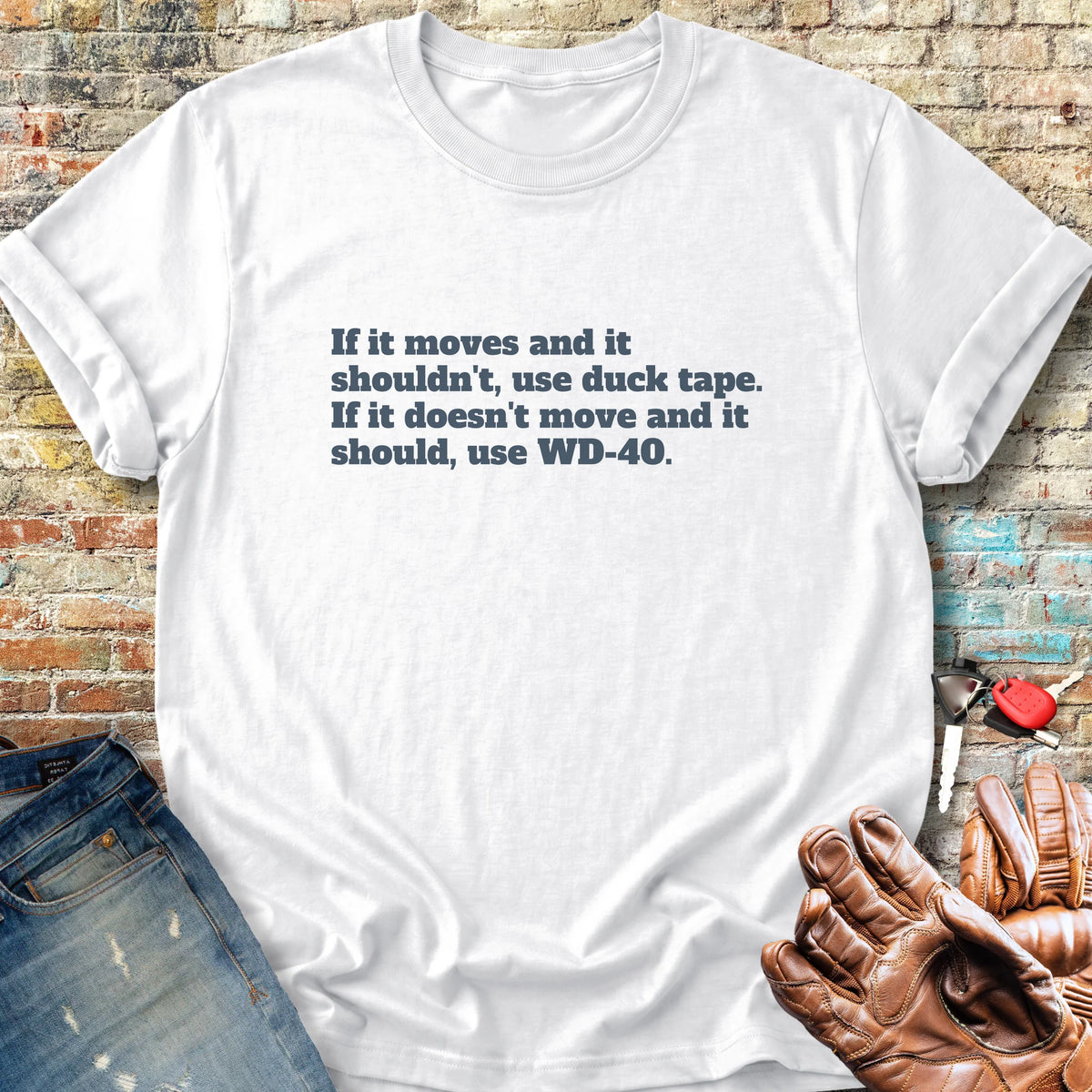 If It Moves Classic T-Shirt - White