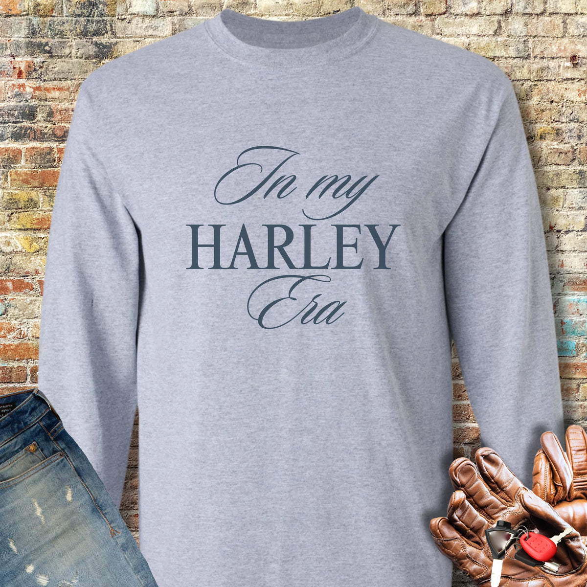 In My Harley Era Long Sleeve T-Shirt - Sport Grey